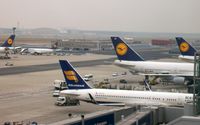 Frankfurt International Airport, Frankfurt am Main Germany (EDDF) - One of these birds isn´t equal like the others.... - by Holger Zengler