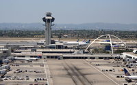 Los Angeles International Airport (LAX) - LAX tower and Encounters Restaurant - by Mark Kalfas