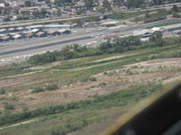 Santa Paula Airport (SZP) - Downwind Rwy 22 in N406L returning from CNO - by Doug Robertson