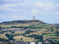 X4HD Airport - View of Castle Hill from Crosland Moor Airfield - by Chris Hall