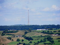 X4HD Airport - View of Emley Moor Mast from Crosland Moor Airfield - by Chris Hall