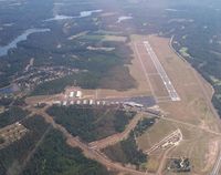 Moore County Airport (SOP) - Moore County Airport from the south - by Jon Raines