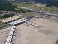 Bradley International Airport (BDL) - Bradley Airport from 1700 feet - by Cohen