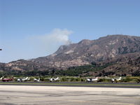 Santa Paula Airport (SZP) - Photo 1. South Mountain new fire just noted. Fire Department called. - by Doug Robertson