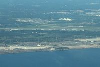 Gary/chicago International Airport (GYY) - Looking south from over Lake Michigan. - by Bob Simmermon