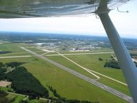Mansfield Lahm Regional Airport (MFD) - Looking east climbing out - by Bob Simmermon