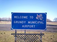 Grundy Municipal Airport (GDY) - Welcome sign at Grundy Airport - by Jon Raines