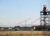 Stockton Metropolitan Airport (SCK) - Radar & comm antenea, Altamont fire in distance - by phredshome