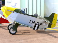 RAF Fairford Airport, Fairford, England United Kingdom (EGVA) - Right at the entrance we found this P-51 lookalike - by Alex Smit