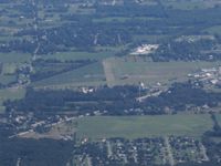 Napoleon Airport (3NP) - Looking east from about 10 miles - by Bob Simmermon