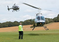 Popham Airfield Airport, Popham, England United Kingdom (EGHP) - STARLIGHT FOUNDATION DAY, THE HELICOPTERS WERE KEPT VERY BUSY  - by BIKE PILOT