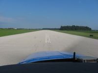 Fulton County Airport (USE) - Looking east down RWY 9 - by Bob Simmermon