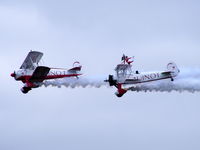 Hawarden Airport, Chester, England United Kingdom (EGNR) - Guinot Wing Walkers displaying at the Airbus families day - by Chris Hall