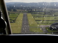 Welshpool Airport, Welshpool, Wales United Kingdom (EGCW) - approach into Welshpool - by Chris Hall