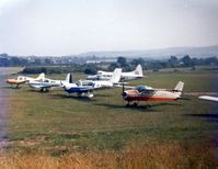 Isle of Wight/Sandown Airport -  A scene when the parking was on the north side of the aerodrome 1978 - by GeoffW