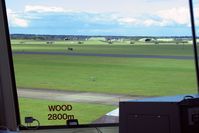 RAF Leeming Airport, Leeming Bar, England United Kingdom (EGXE) - The view across the airfield to the NE from RAF Leeming's control tower. - by Malcolm Clarke