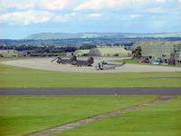 RAF Leeming Airport, Leeming Bar, England United Kingdom (EGXE) - A view east toward the Cleveland Hills from RAF Leemings control tower. - by Malcolm Clarke
