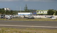 Princess Juliana International Airport, Philipsburg, Sint Maarten Netherlands Antilles (TNCM) - AT the helipad - by SHEEP GANG