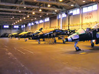 RAF Shawbury Airport, Shawbury, England United Kingdom (EGOS) - BAe Hawk T1's in storage at RAF Shawbury - by Chris Hall