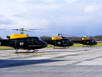 RAF Shawbury Airport, Shawbury, England United Kingdom (EGOS) - Defence Helicopter Flying School, urocopter AS350BB Squirrel HT.1 - by Chris Hall