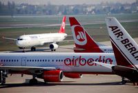 Tegel International Airport (closing in 2011), Berlin Germany (EDDT) - A bunch of red and white airplanes - by Holger Zengler