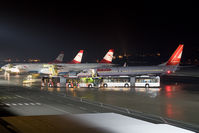 Innsbruck Airport, Innsbruck Austria (LOWI) - Overview of the night apron. - by Andy Graf-VAP
