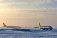 Leipzig/Halle Airport, Leipzig/Halle Germany (EDDP) - Only a lunatic must be at this point on this pretty cold morning - by Holger Zengler