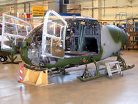 AAC Middle Wallop Airfield - Westland Gazelle AH.1 undergoing maintenance with the Gazelle Depth Support Hub - by Chris Hall