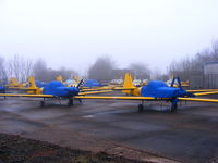 Leicester Airport, Leicester, England United Kingdom (EGBG) - some of the Slingsby T.67M-260 Firefly's of Babcock Defence Services, stored at Leicester - by Chris Hall