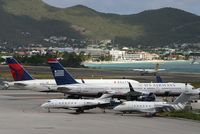 Princess Juliana International Airport, Philipsburg, Sint Maarten Netherlands Antilles (TNCM) - The bravo ramp cant take no more!!!!! - by Daniel Jef