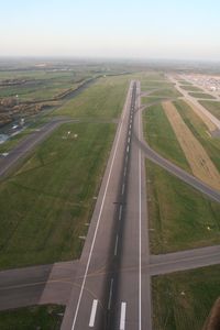London Stansted Airport - Stansted, closed by volcanic ash, provides an opportunity for balloon flight - by Pete Hughes