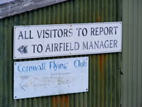 Bodmin Airfield - Cornwall Flying Club based at Bodmin Airfield - by Chris Hall