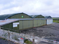 Bodmin Airfield Airport, Bodmin, England United Kingdom (EGLA) - Hangars at Bodmin Airfield - by Chris Hall