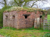 Exeter International Airport - WWII pillbox on the perimeter of Exeter Airport - by Chris Hall