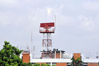 Don Muang International Airport (Old Bangkok International Airport) - Radar antenna from distance ... still operational! Geotagged. - by BigDaeng