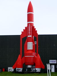 Humberside Airport - Thunderbird 3 outside the Eastern Airlines hangar at Humberside Airport - by Chris Hall