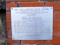 Nottingham Airport, Nottingham, England United Kingdom (EGBN) - Memorial plaque at Tollerton - by Chris Hall