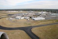 Adelaide International Airport, Adelaide, South Australia Australia (YPAD) - The domestic terminal and cargo area at Adelaide International Airport taken on take off on a flight to Melbourne in January 2008 - by Malcolm Clarke