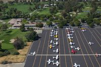 Livermore Municipal Airport (LVK) - The north west ramp at Livermore Municipal Airport (LVK).  The perfect place to fly into for a round of golf at Las Positas or a bite to eat at Beeb's Sports Bar & Grill. - by Chris Saulit