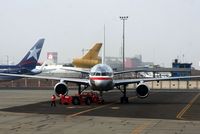 Jorge Chávez International Airport, Callao/Lima, Lima Metropolitan Area Peru (SPIM) - American Airlines 757 ready to fly home  - by Michel Teiten ( www.mablehome.com )