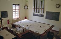 Duxford Airport, Cambridge, England United Kingdom (EGSU) - A view of the operations room at Duxford Airfield, reconstructed as it was when the airfield was a Fighter Command RAF station in World War 2, operating Spitfire and Hurricane squadrons during the Battle of Britain. - by Malcolm Clarke