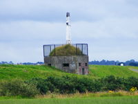 Newtownards Airport - WWII pillbox on the airport perimeter alongside  Strangford Lough - by Chris Hall