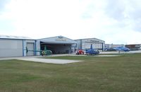 Shoreham Airport, Shoreham United Kingdom (EGKA) - Shoreham (Brighton city) airport - the helicopter hangars in the eastern part - by Ingo Warnecke