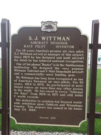 Wittman Regional Airport (OSH) - Historical marker at KOSH explaining for whom the field is named after - by steveowen