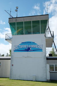 Hultsfred-Vimmerby Airport - The tower of Hultsfred-Vimmerby airfield during the 2010 air show. - by Henk van Capelle