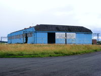 Belfast International Airport - one of the former RAF hangars at Belfast International Airport which is the former RAF Aldergrove - by Chris Hall