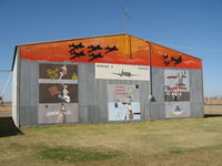 Enid Woodring Regional Airport (WDG) - Hangar art at Enid - by Adserak
