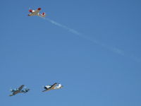 Camarillo Airport (CMA) - Three Beech T-34 MENTORS Missing Man Tribute Formation, Wings Over Camarillo 2010 - by Doug Robertson