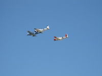 Camarillo Airport (CMA) - Three Beech T-34 MENTORS Formation Flight - by Doug Robertson