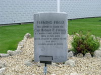 South St Paul Muni-richard E Fleming Fld Airport (SGS) - South St. Paul Municipal-Richard E. Fleming Field Dedication Monument. Capt. Fleming was awarded the Congressional Medal of Honor, our Nation's highest, posthumously in WWII. - by Doug Robertson